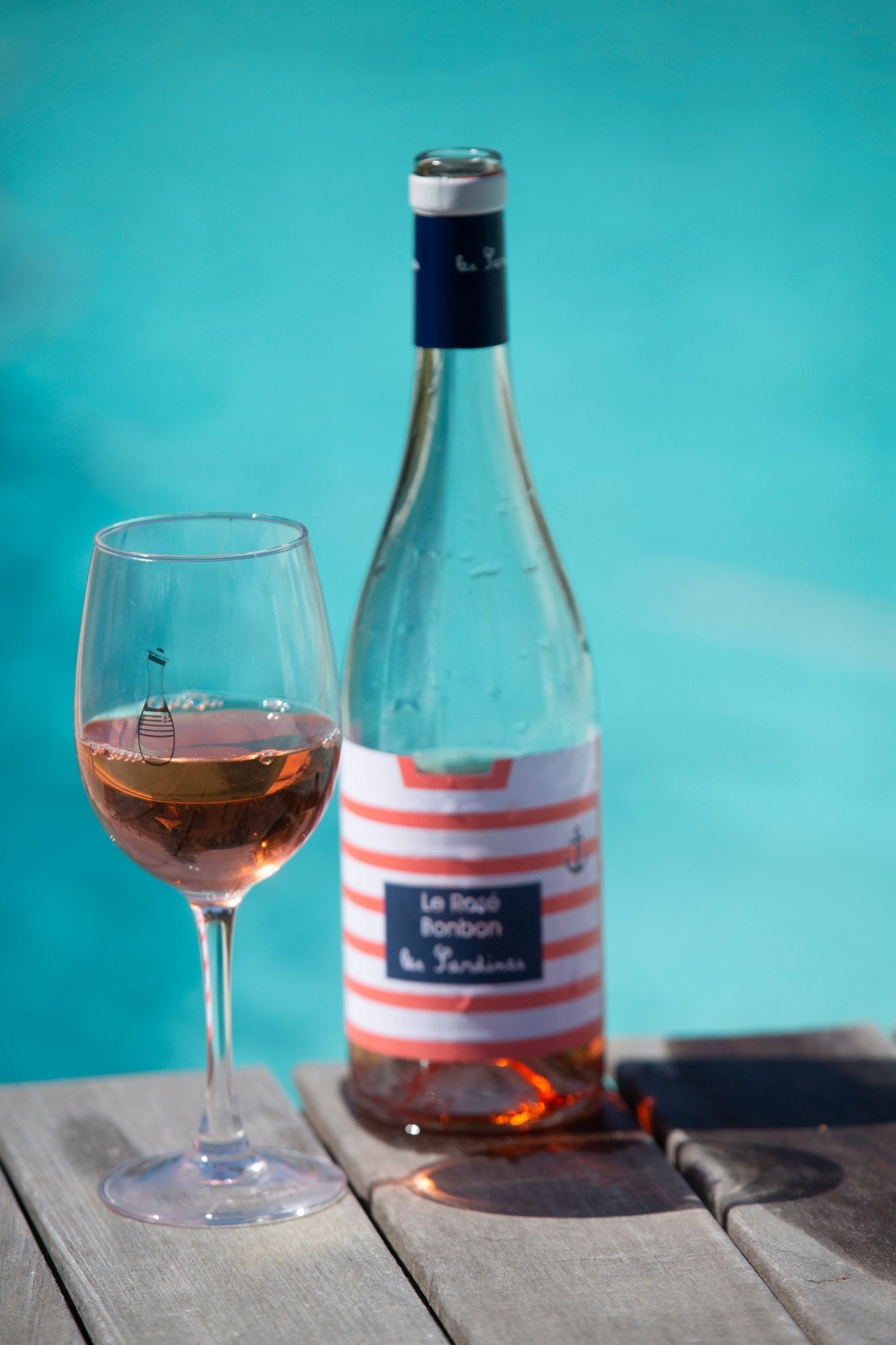 Rosé - Vin des sardines rosé bonbon - La guinguette des Sardines